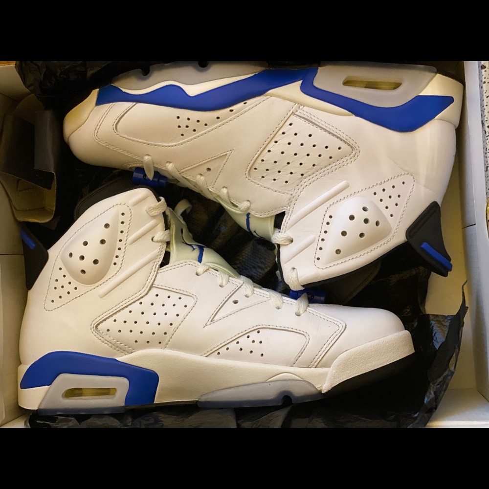 Nike Air Jordan 6 retro - white/black/blue